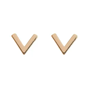 Minimalistic V Stud Earrings