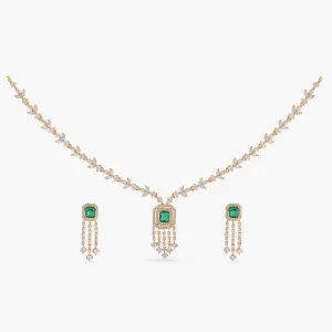 Mireille Delicate CZ Necklace Set