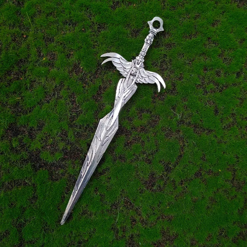 Mystic Dragon Hair Sticks - Silver Axe Sword Hair Accessories with Variants