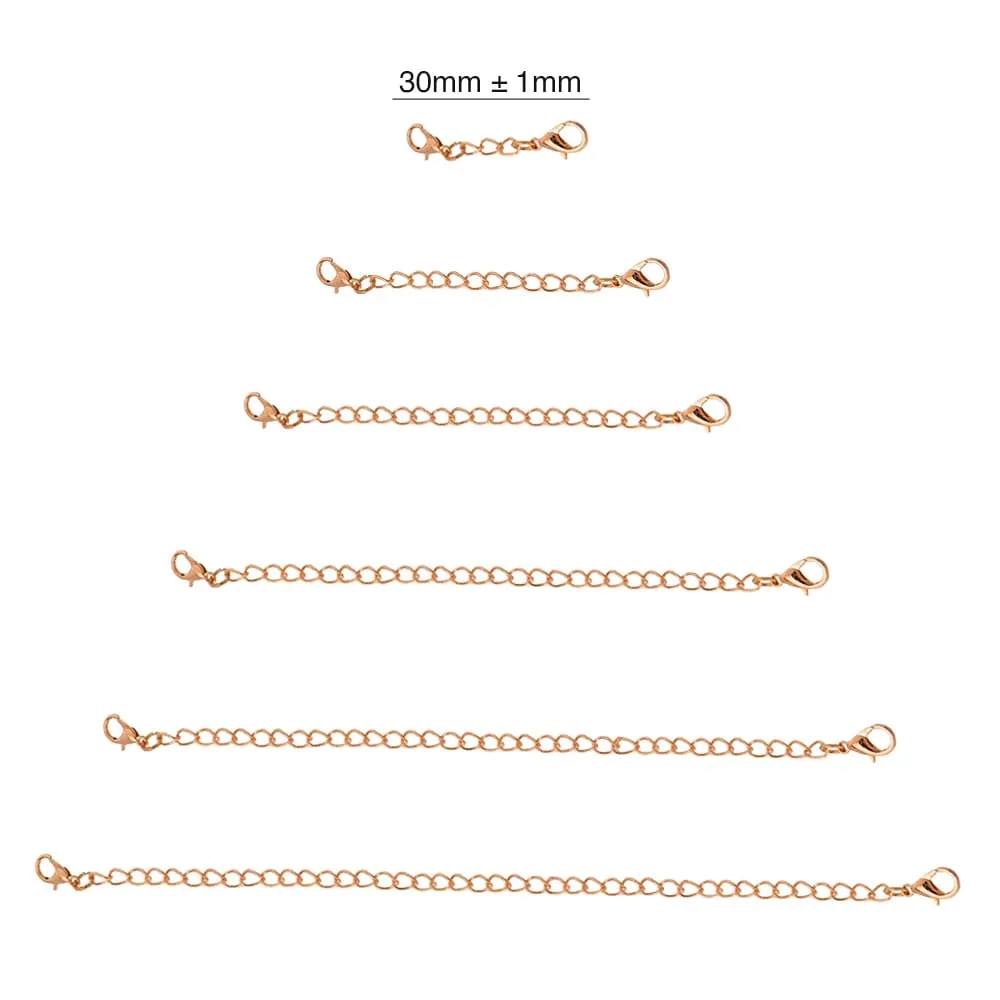 Obsession Necklace Extender Encased in 18k Rose Gold - 30mm