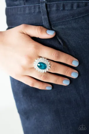 Paparazzi Ring ~ Secret Garden Glow - Blue