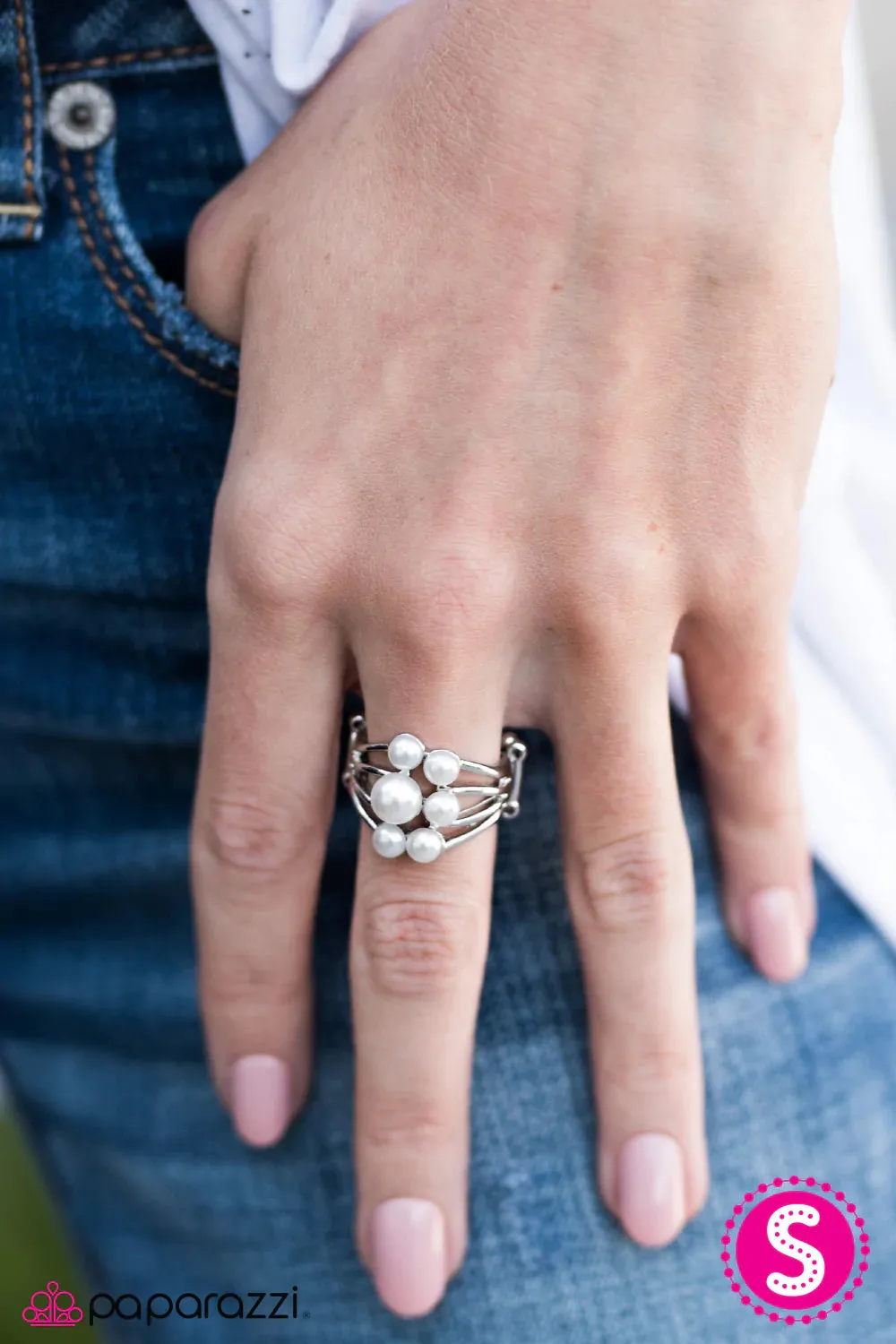 Paparazzi Ring ~ Secretly A Mermaid - White