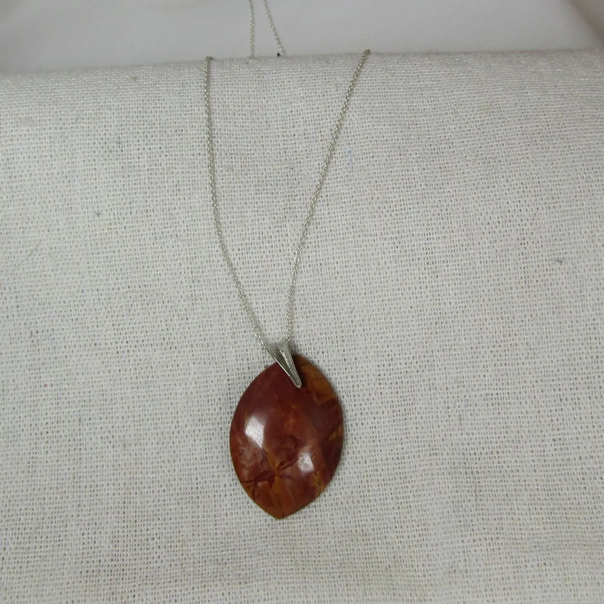 Pendant Necklace with Picasso Jasper Pendant