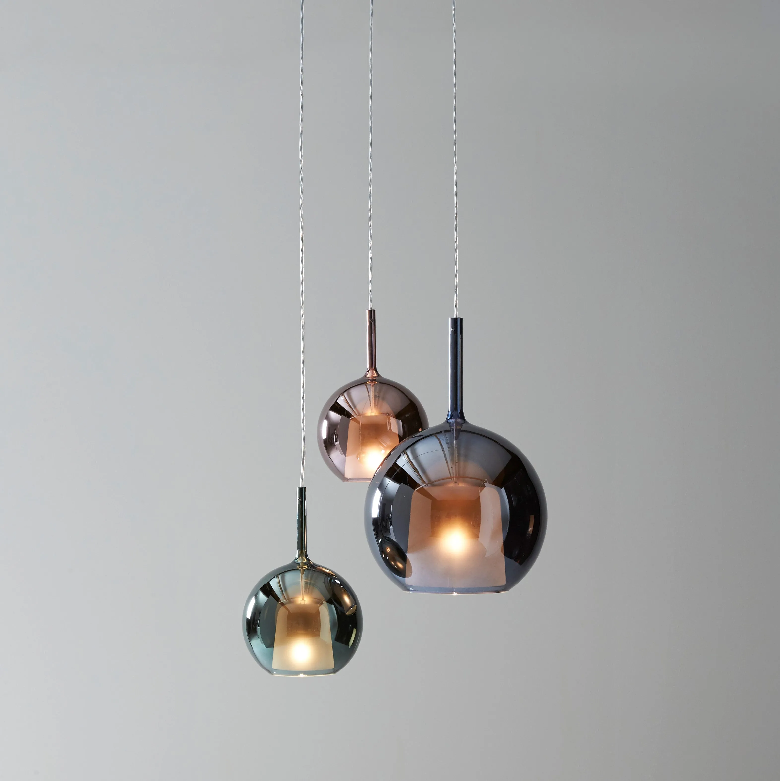 Penta Round Glass Pendant Light