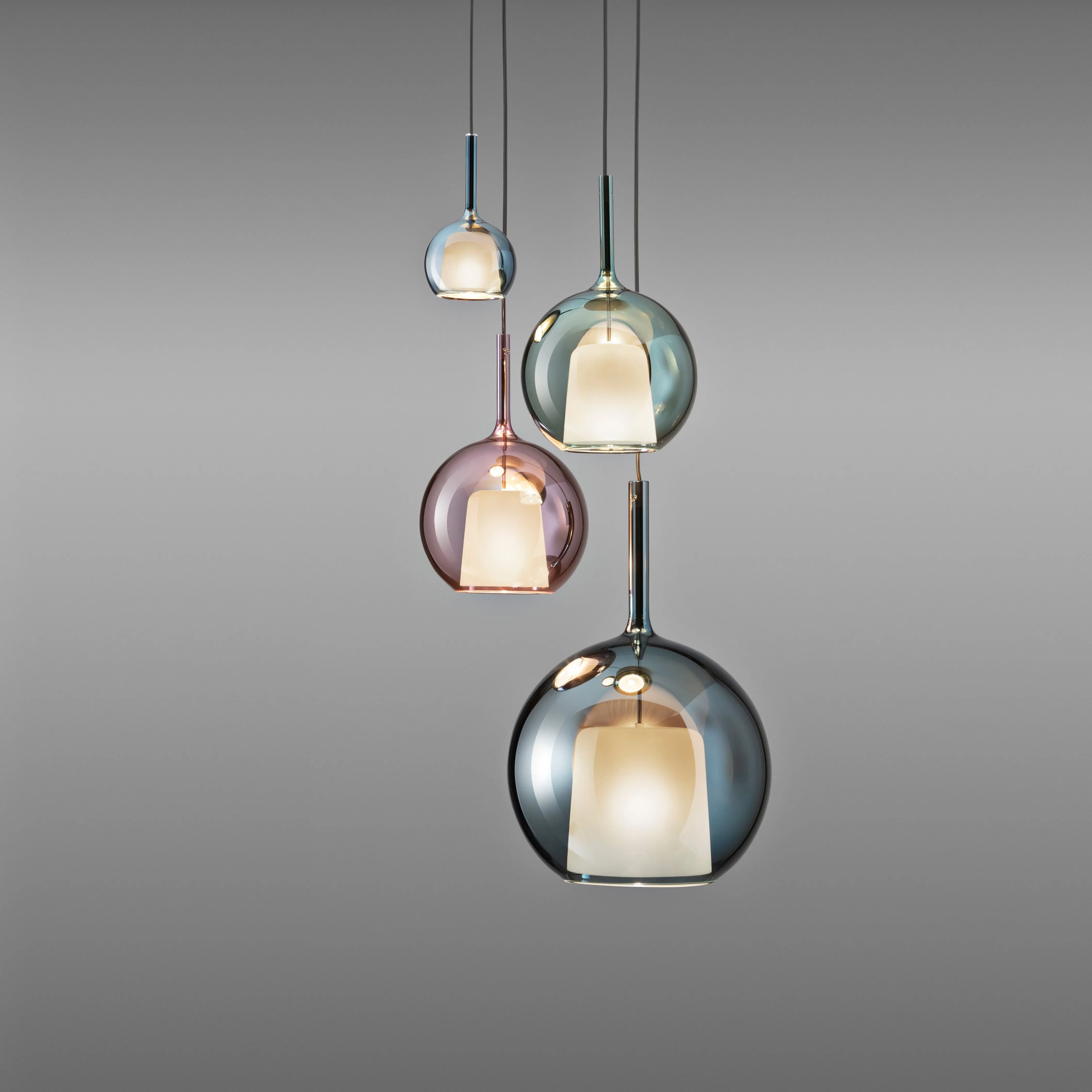 Penta Round Glass Pendant Light