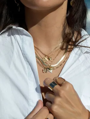 Petite Gold Shark Tooth Necklace - Mano Petite