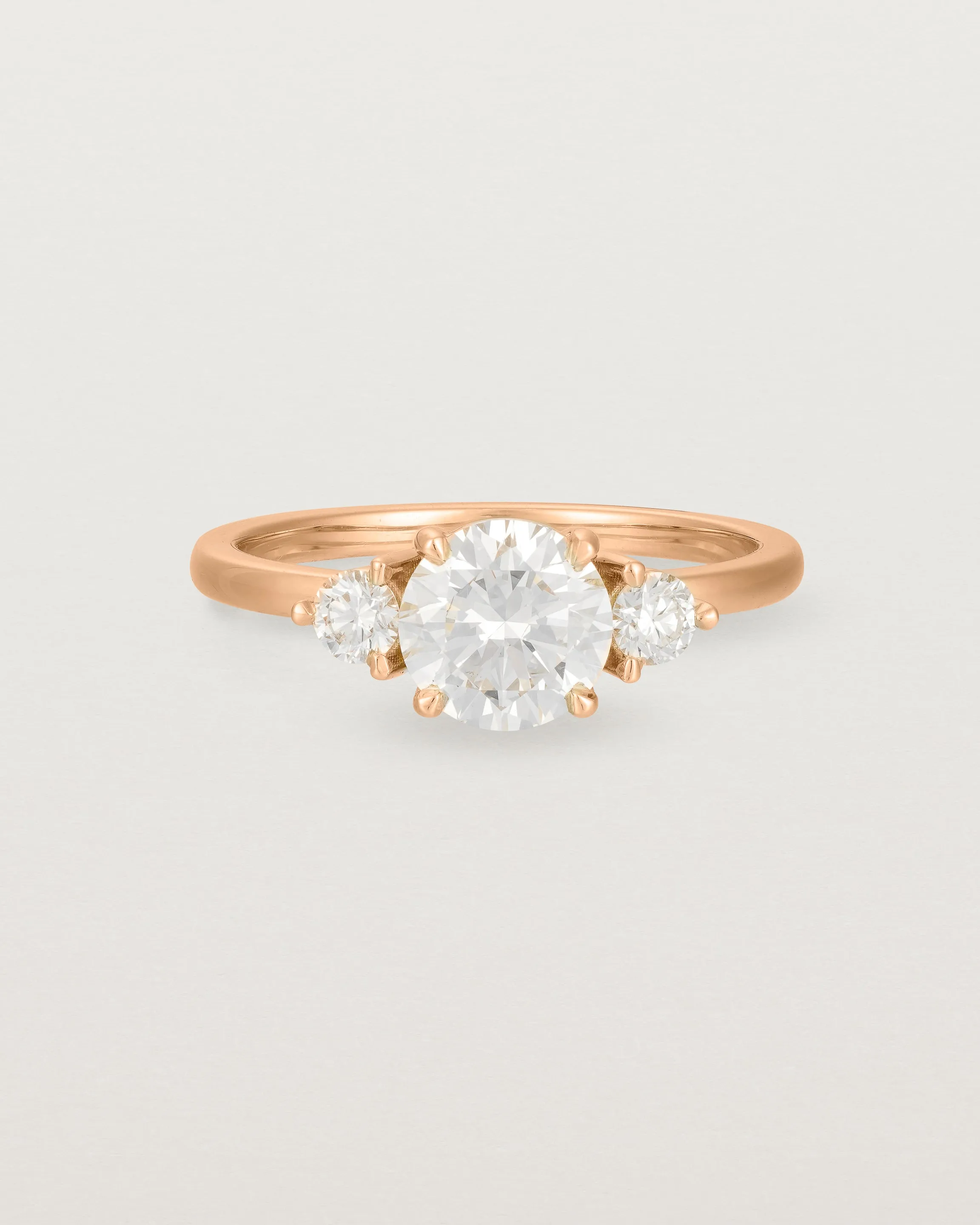 Petite Una Round Trio Ring | Laboratory Grown Diamonds