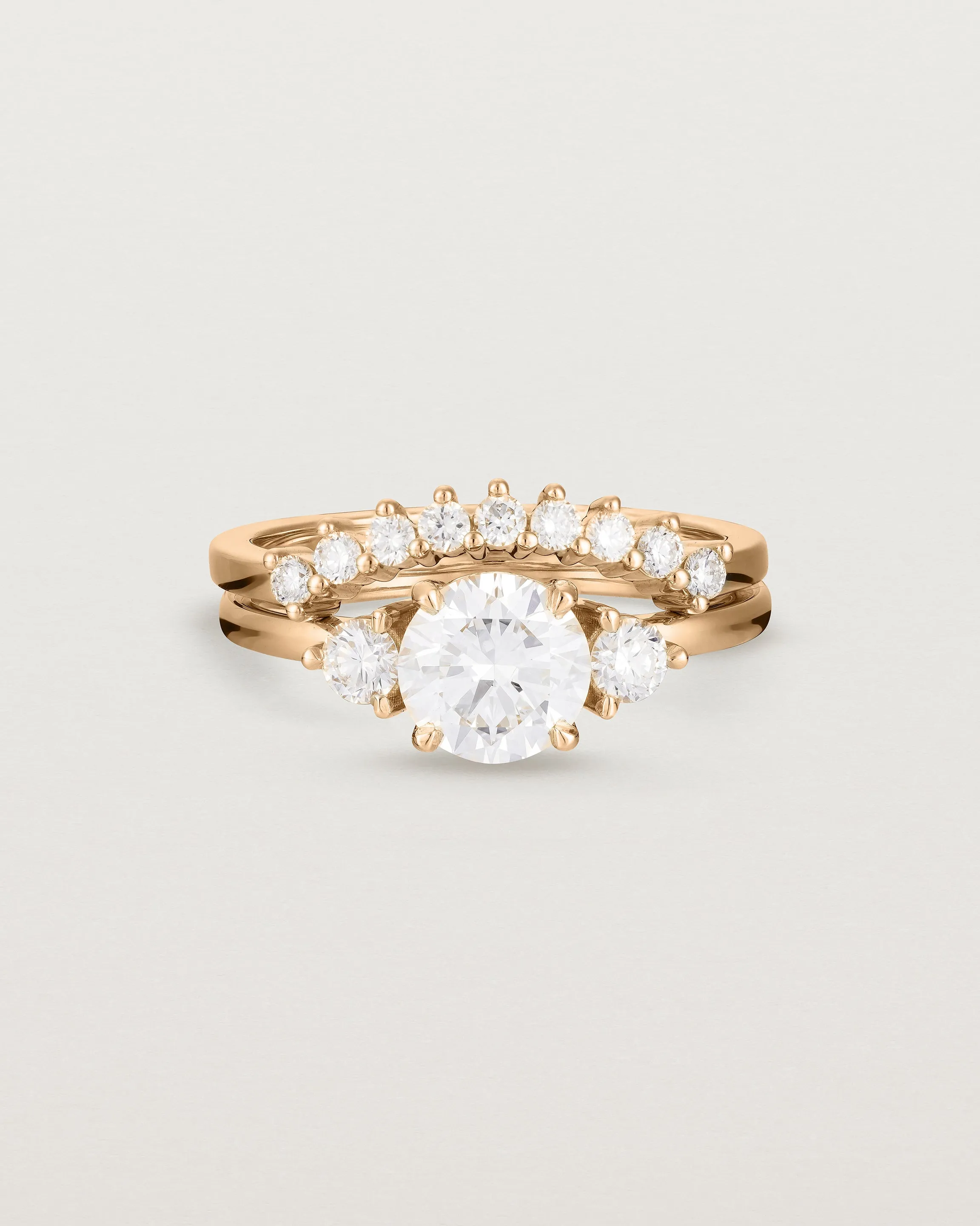 Petite Una Round Trio Ring | Laboratory Grown Diamonds