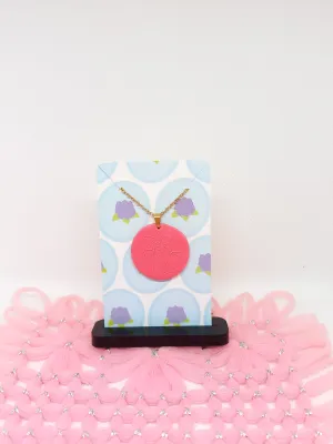 Pink Circle Daffodil Necklace | Daffodil Collection