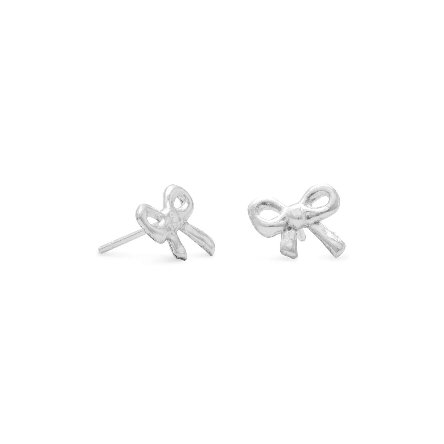 Polished Bow Earrings