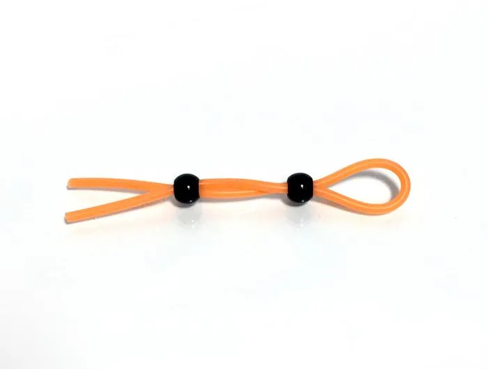 Rascal Brawn Silicone Double Leash Glow Orange