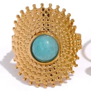 Riviera Turquoise Eye Ring