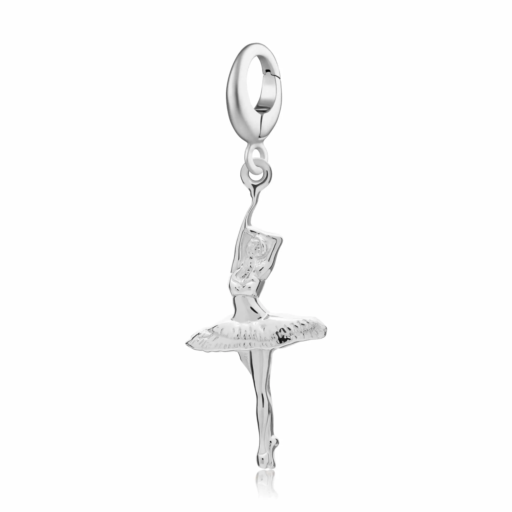 Silver Ballerina Charm