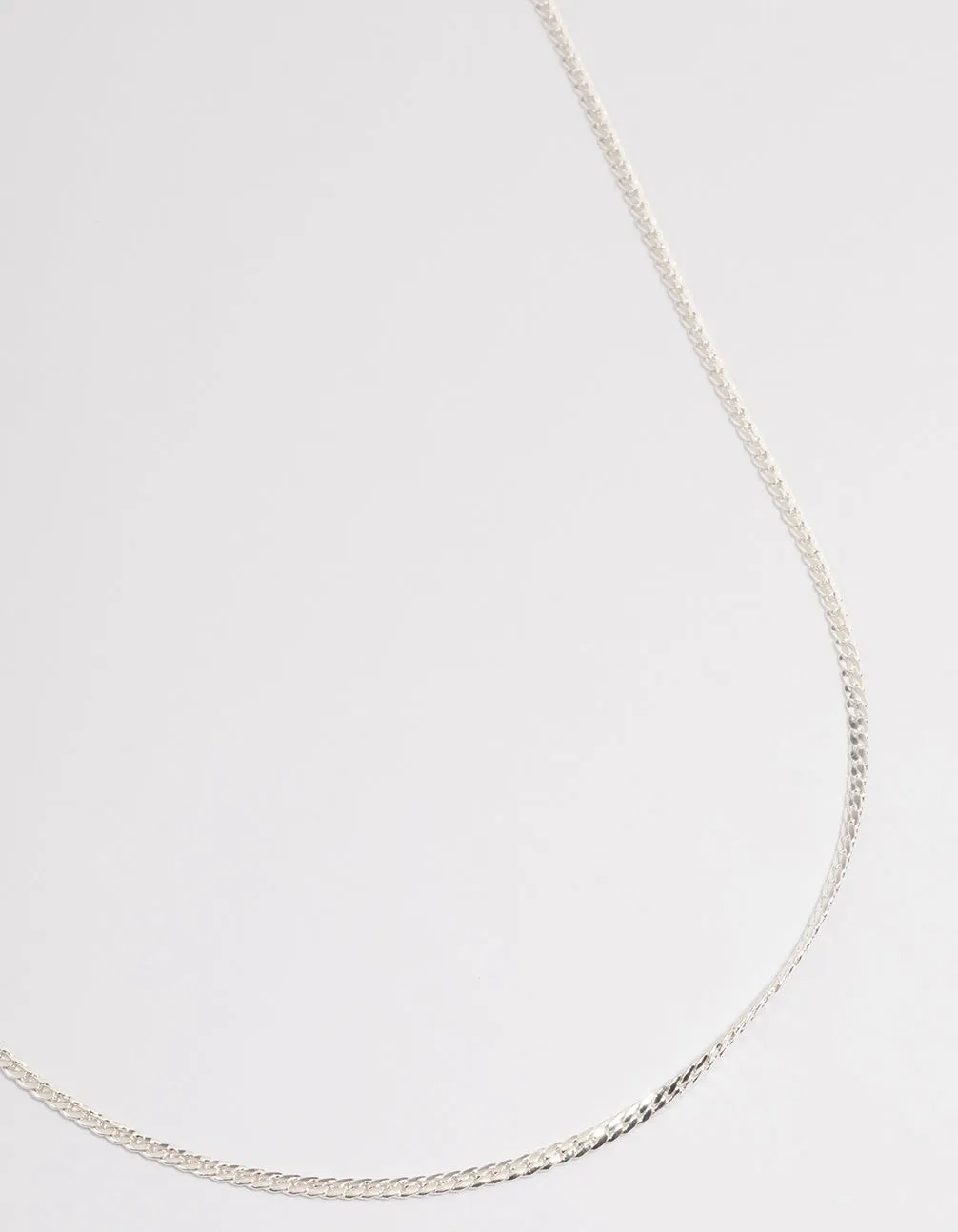 Silver Wheat Chain Necklace