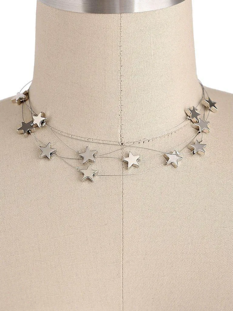 Star Design Layered Necklace