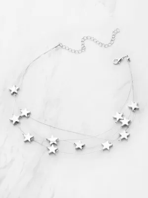 Star Design Layered Necklace