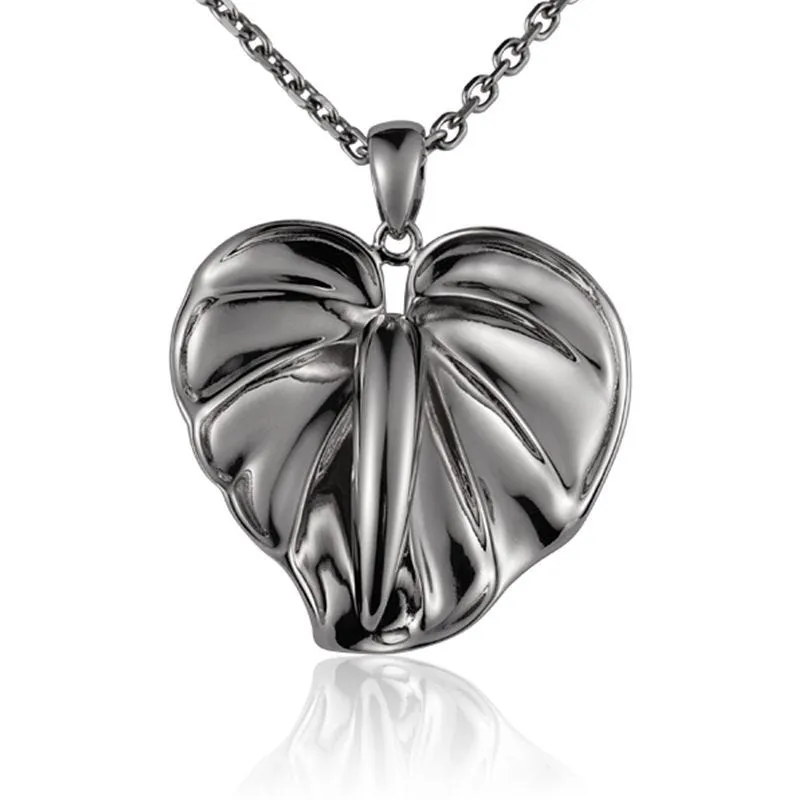 Sterling Silver Anthurium Pendant