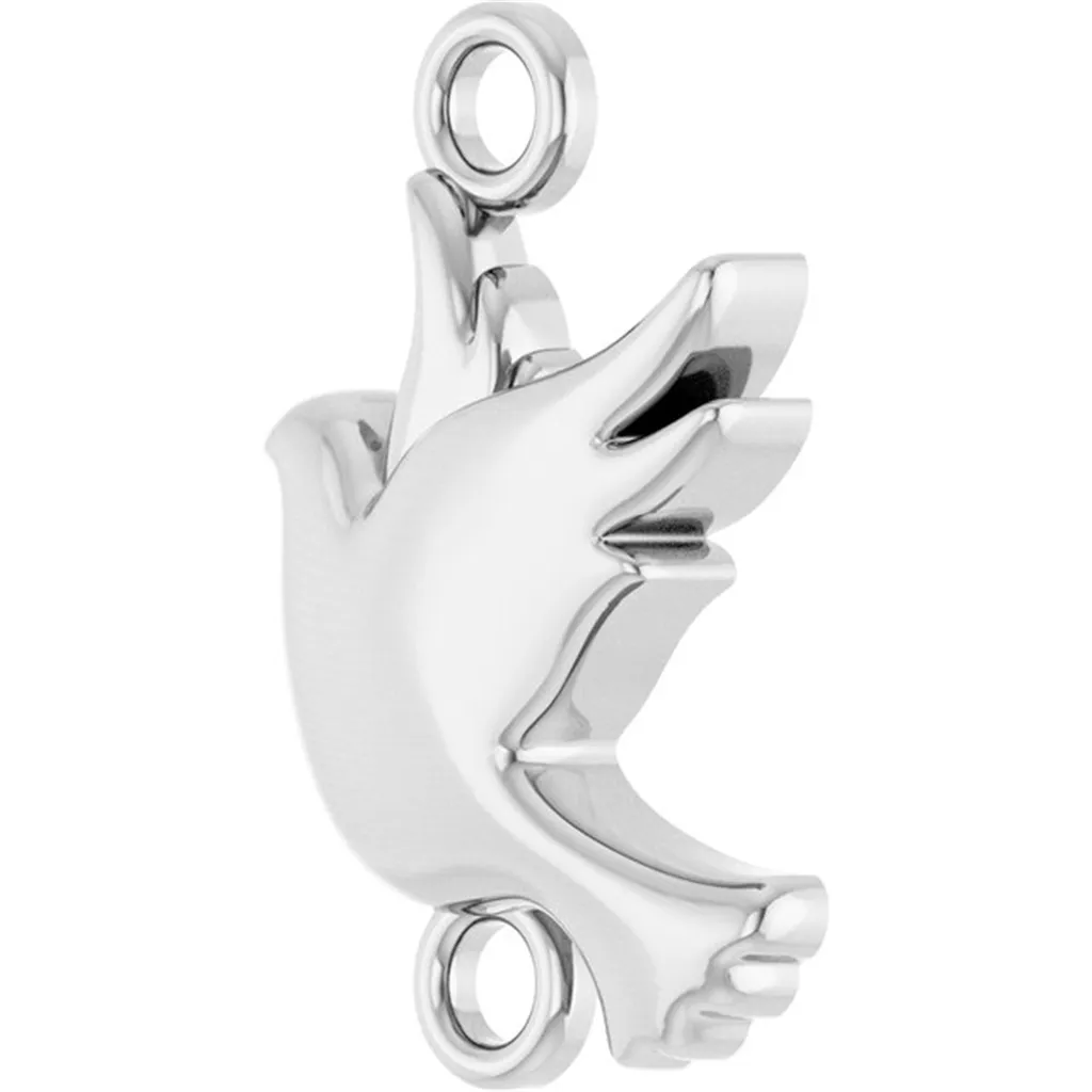 Sterling Silver Dove Link Charm by Stuller