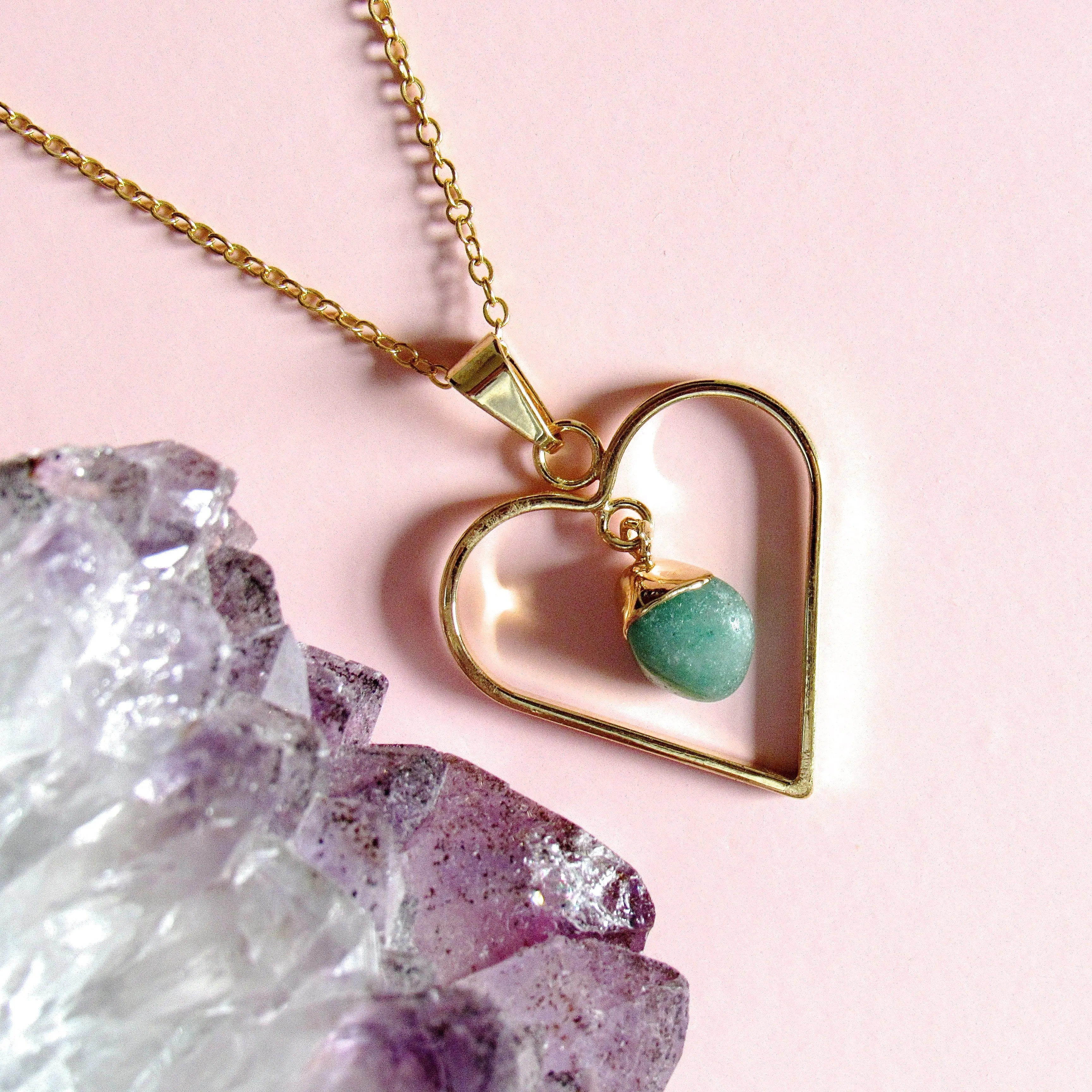 Sweetheart Aventurine Necklaces