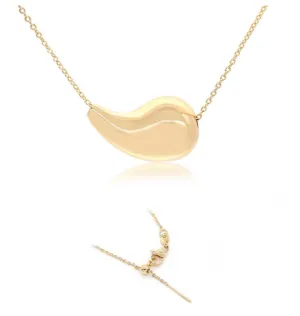 Teardrop Waterdrop Gold Filled Necklace