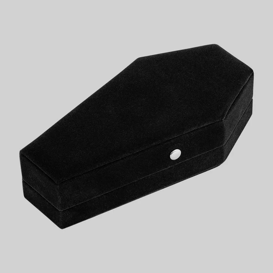 The Black Velvet Coffin Ring Case