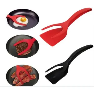 Two-in-One Egg & Pancake Rings – Eco-Friendly Flip Omelet Tongs