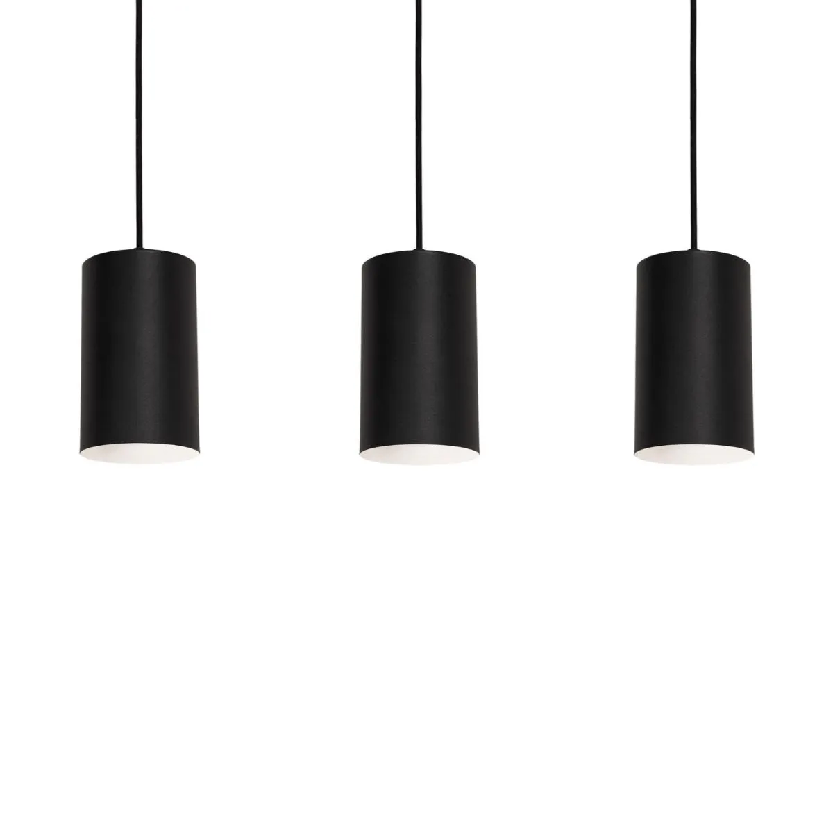 Tyke 36 in. 3 Lights Pendant Light Black Finish