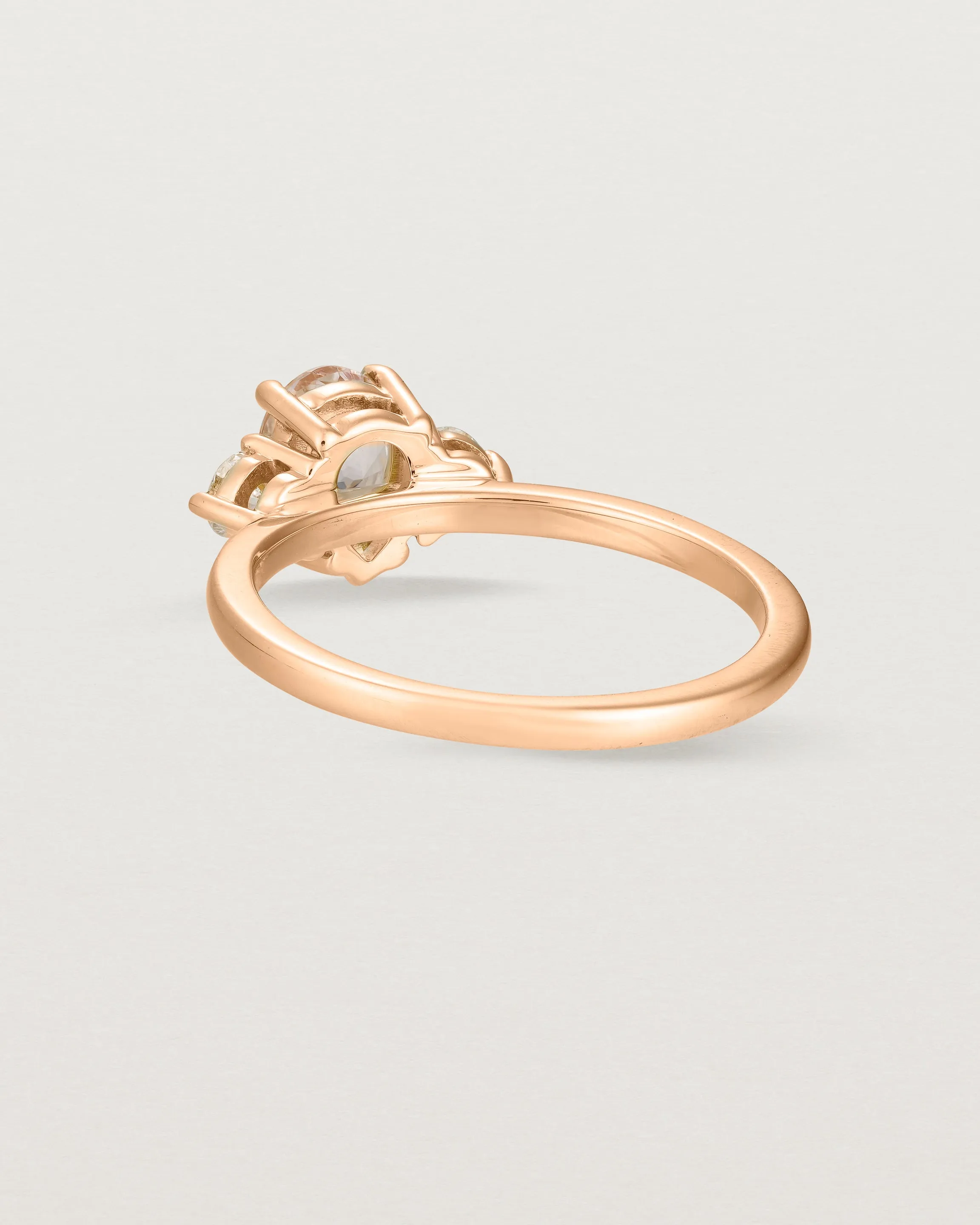 Una Pear Trio Ring | Morganite & Diamonds