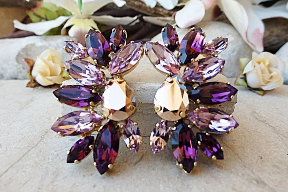 Violet earrings