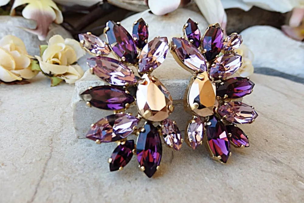 Violet earrings