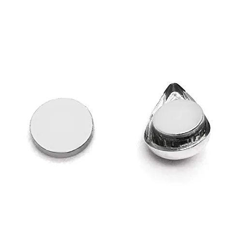 Womens Small Magnetic Teardrop Stud Earring, Non-Piercing Clip On Fake Ear, Polished