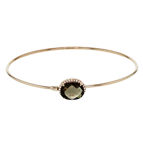 ZB219 Bangle in 14k Gold with Diamonds