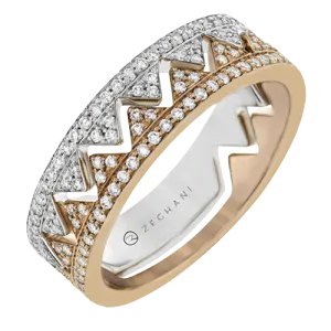 ZR1536 Right Hand Ring in 14k Gold with Diamonds