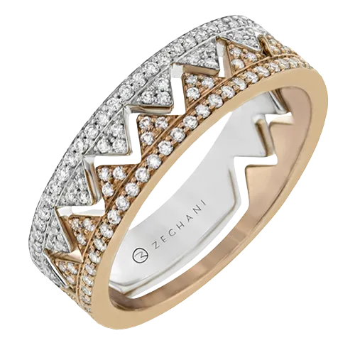 ZR1536 Right Hand Ring in 14k Gold with Diamonds